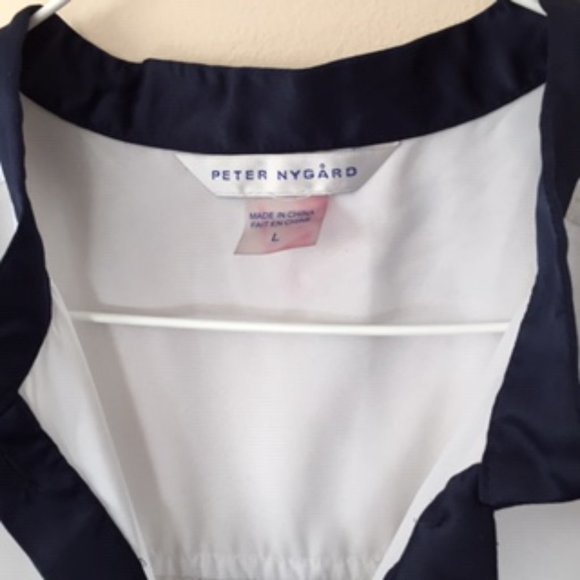 PETER NYGARD WOMEN BLOUSE. SIZE L.  MUTIPLY SHADES OF BLUE - Picture 3 of 3